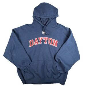 Dayton Flyers Hoodie Mens 2XL Navy Blue Campus Colors Pullover College NCAA